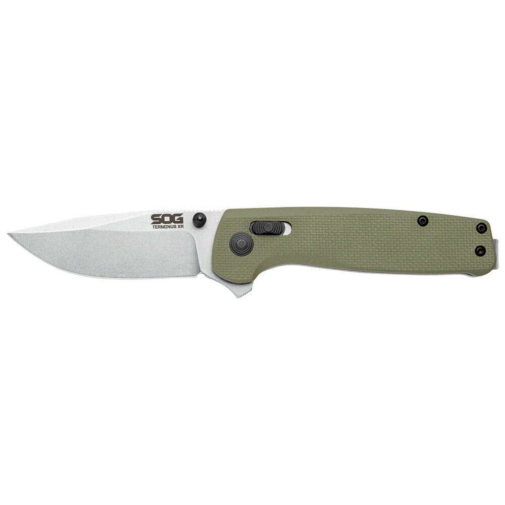 Knives SOG Knives&Tools Terminus XR SOG TERMINUS XR G10 OLIVE DRAB 2.95" • Model: Terminus XR